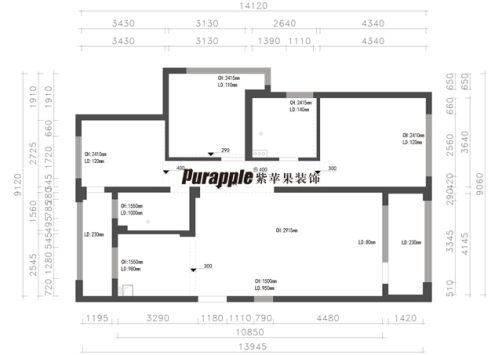 無錫紫蘋果裝飾