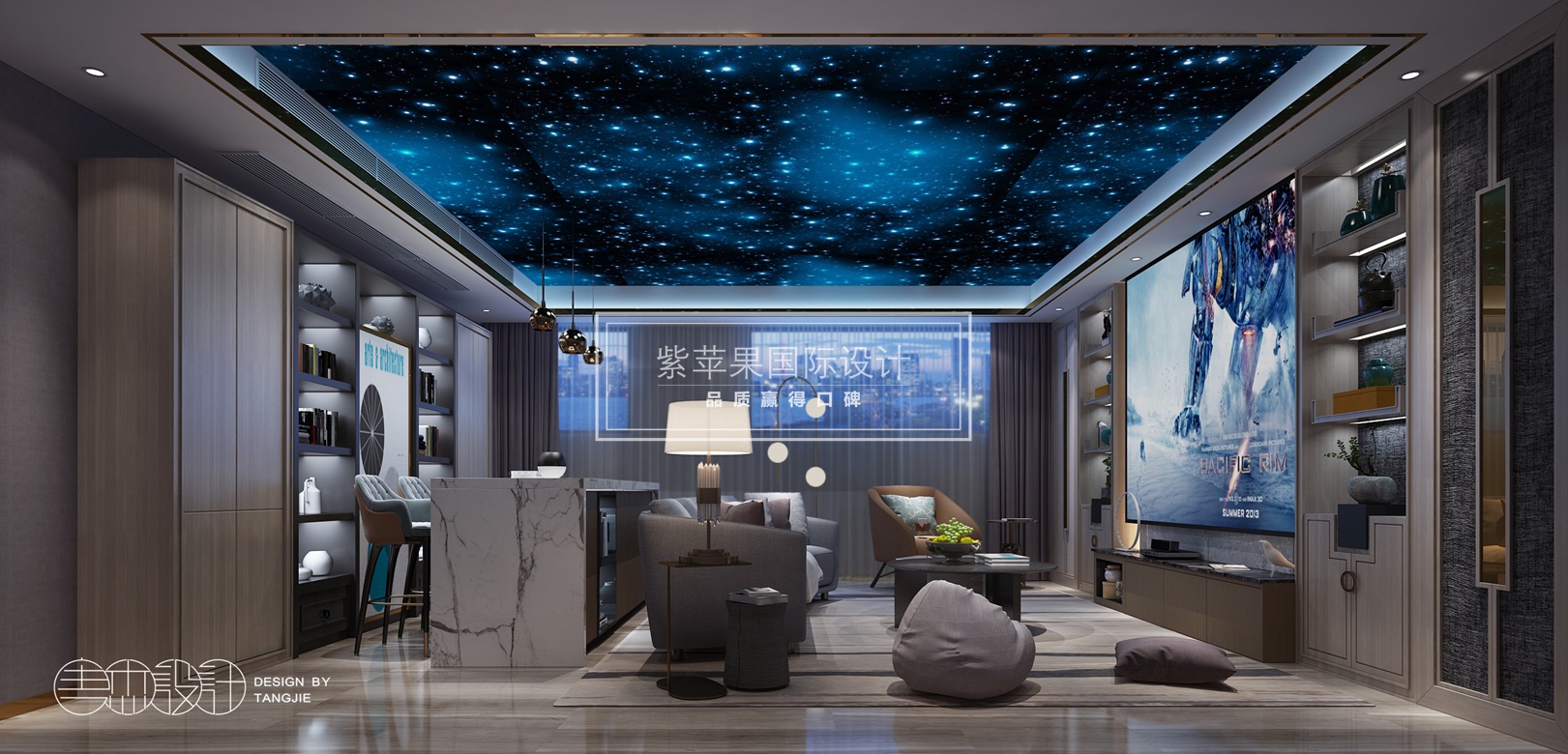 影視廳.jpg 花溪美墅裝修效果圖